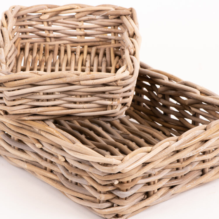 Rectangular tray basket (set of two) | Gallery 1