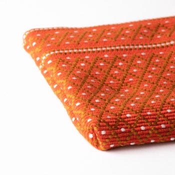 Burnt orange woven coin purse | Gallery 2