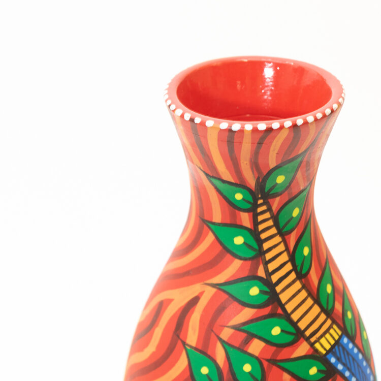 Bird and tree painted vase | Gallery 2