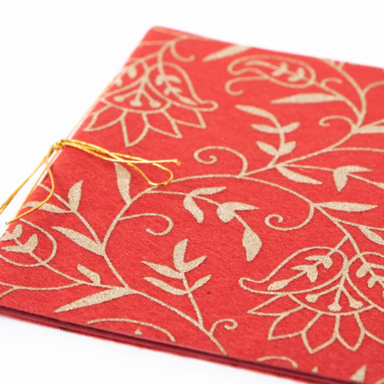 Red and gold floral card | Gallery 2