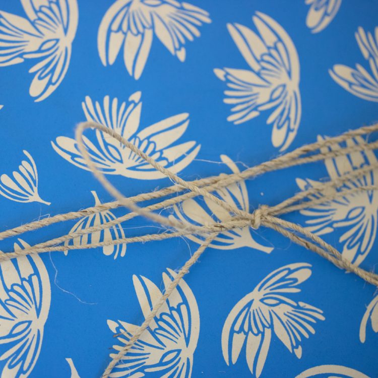 Blue falling flower paper | Gallery 2 | TradeAid