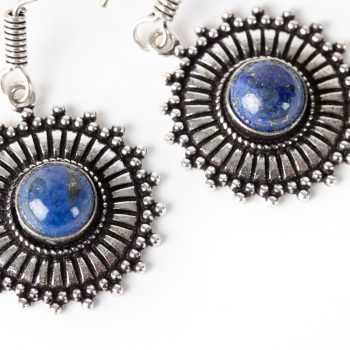 Silver sun earrings | Gallery 2
