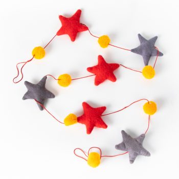 Felt stars and pompom bunting | TradeAid