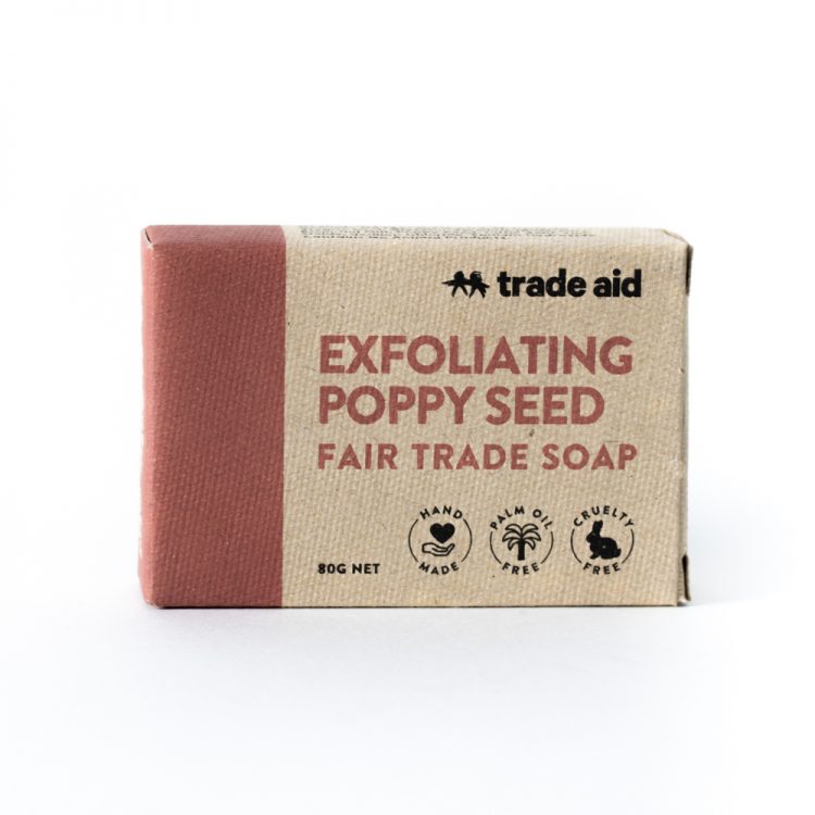 Exfoliating poppy seed soap | TradeAid