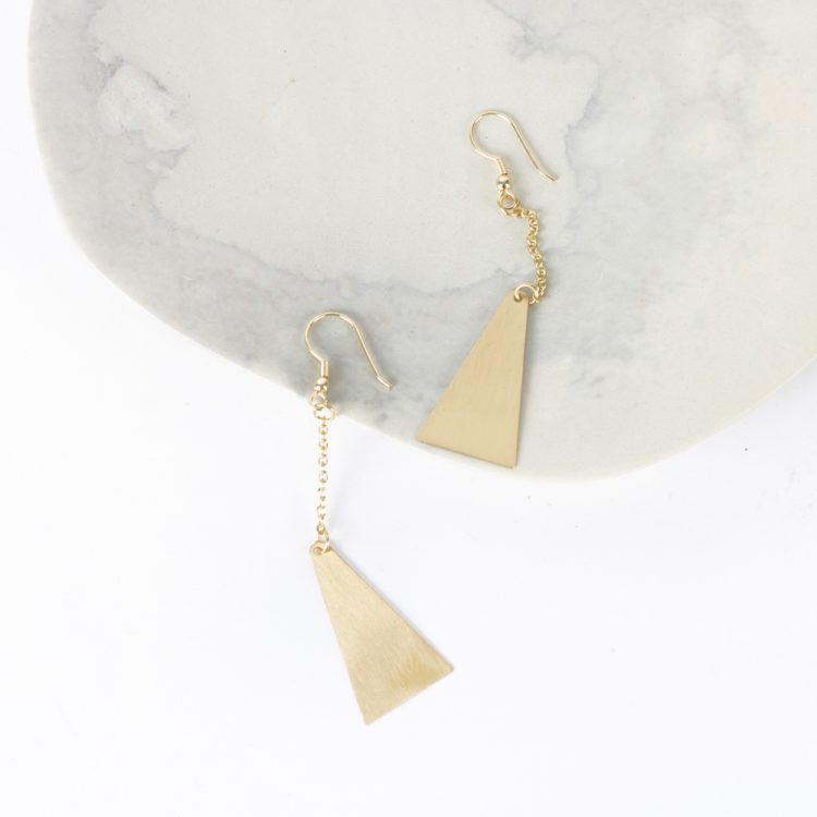 Triangle drop earrings | Gallery 1 | TradeAid