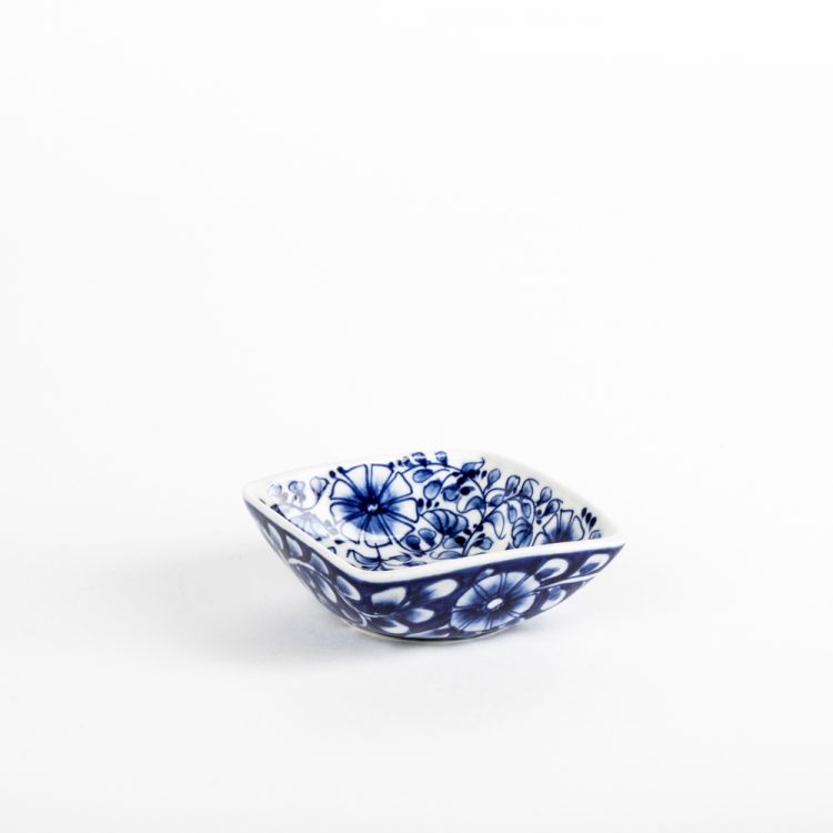 Small blue flower bowl