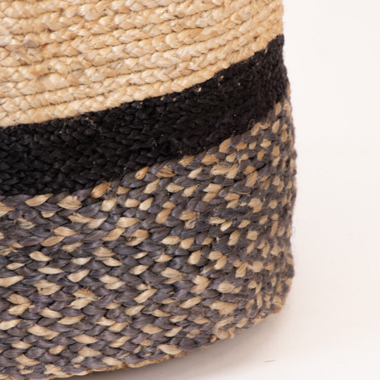 Black stripe laundry basket | Gallery 2 | TradeAid