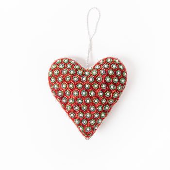 Beaded heart hanging | Gallery 1