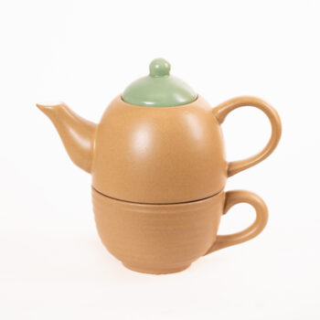 Green pond teapot and cup