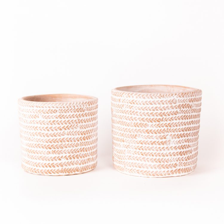 Braided planters (set of 2)