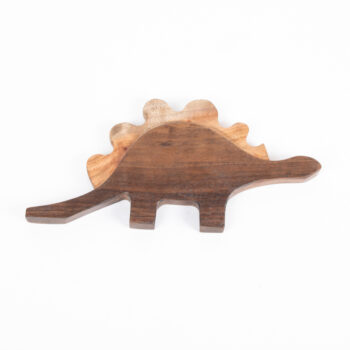 Wooden stegosaurus