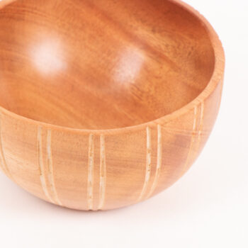 Etched neem wood bowl | Gallery 1
