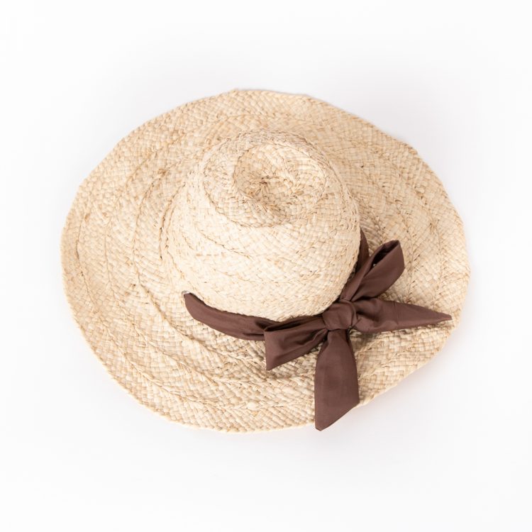 Vita hat – brown ribbon | Gallery 2