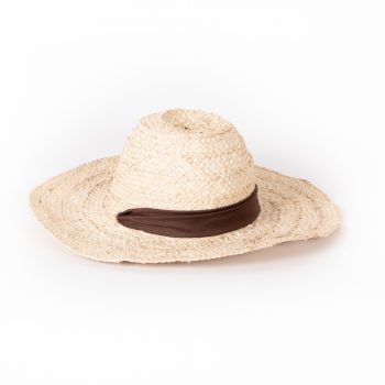 Vita hat – brown ribbon | Gallery 1