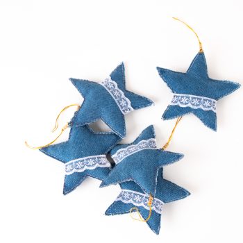 Denim lace star set of 5 | Gallery 1