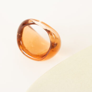 Amber gold glass ring | Gallery 2 | TradeAid