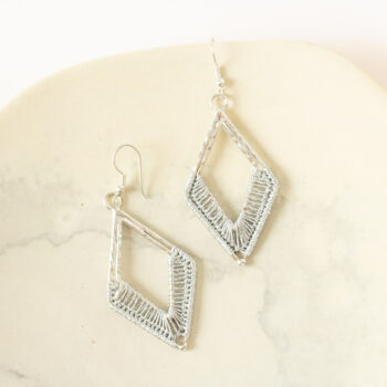 Silver zari earrings | TradeAid