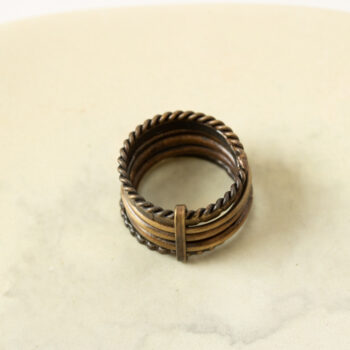 Brass stacked ring | TradeAid