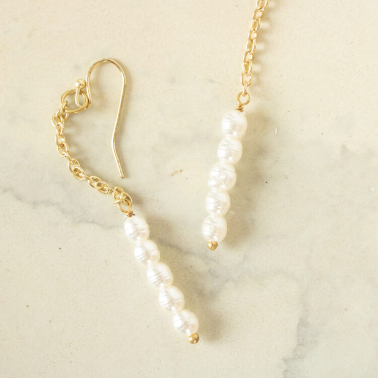 Pearl string earrings | Gallery 2