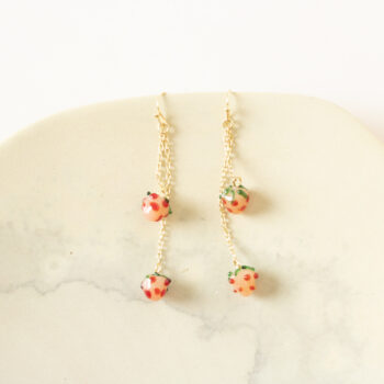 Strawberry chain earrings | TradeAid