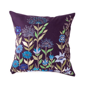 Blue meadow cushion cover | TradeAid