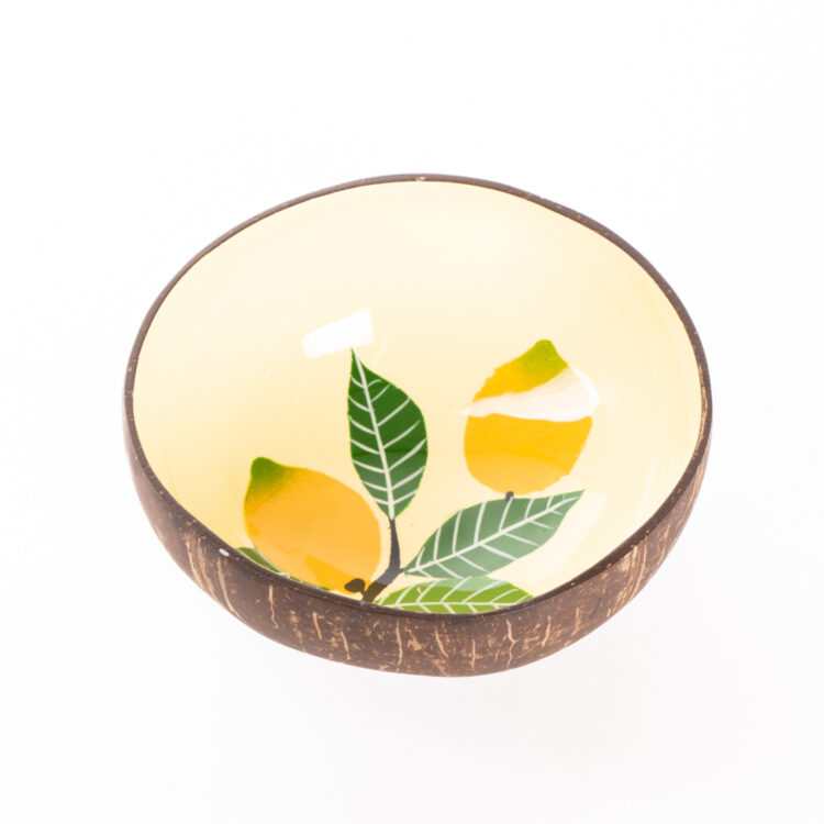 Lemon design coconut bowl | TradeAid