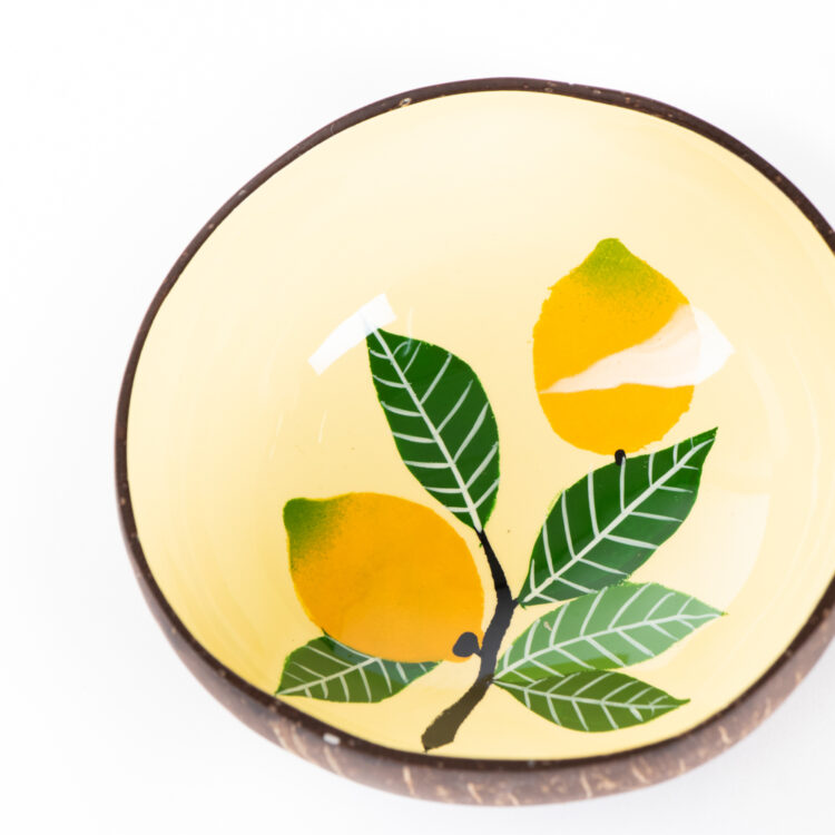 Lemon design coconut bowl | Gallery 1 | TradeAid