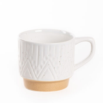Linear and speckle mug