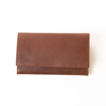 Classic brown leather wallet