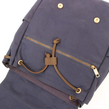 Navy canvas backpack | Gallery 2