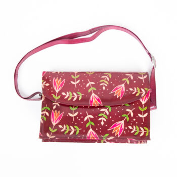 Floral leather satchel | TradeAid