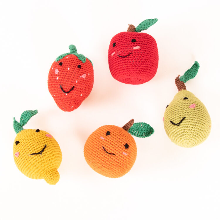 Crochet fruit set