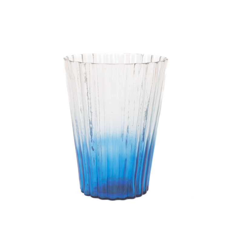 Blue ombré glass vase | TradeAid