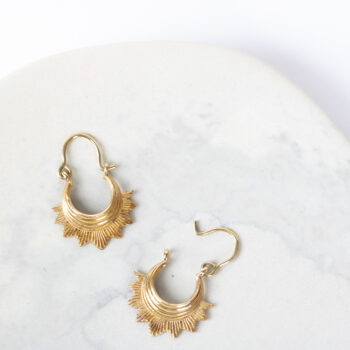 Inverted crown earrings | TradeAid