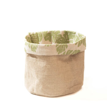Reversible leaf print basket | Gallery 1