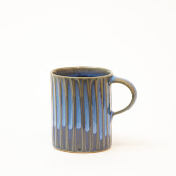 Blue stripe stoneware mug | TradeAid