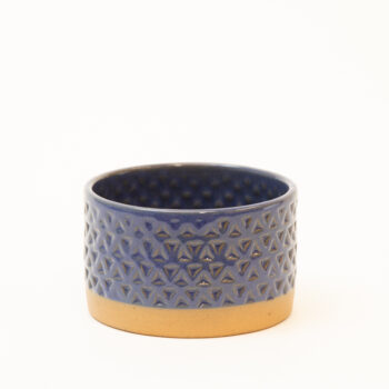 Blue stoneware planter | TradeAid