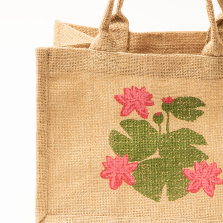 Water lily jute bag | Gallery 2