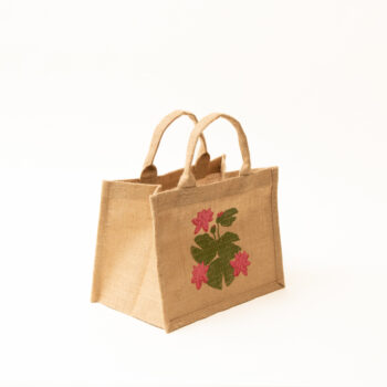 Water lily jute bag | Gallery 1