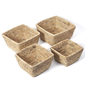 Tapered square basket (set of four)