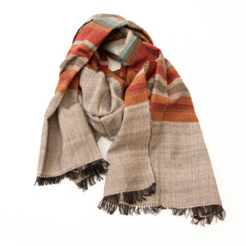 Sunset stripe scarf