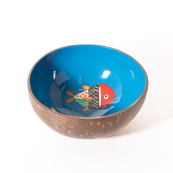Fish coconut shell bowl