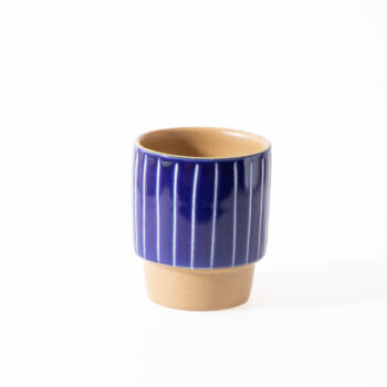 Blue stripe teacup