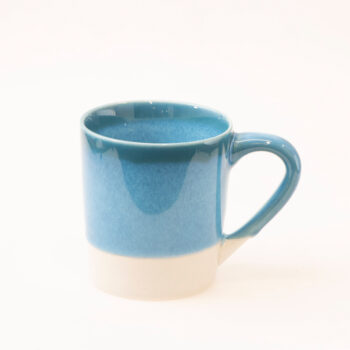 Tall sky blue mug
