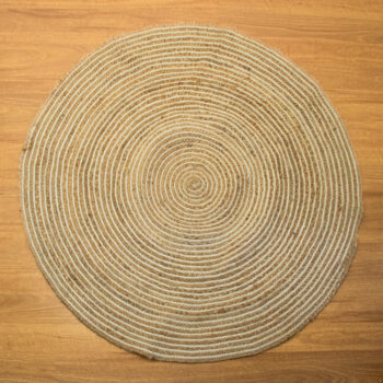 Cotton and jute rug