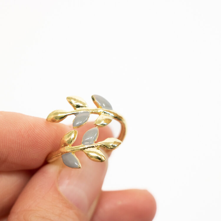 Gold leaf ring