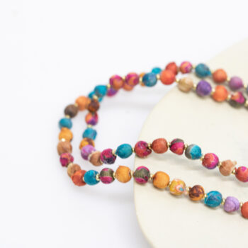 Sari bead long necklace | Gallery 2