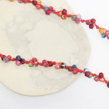 Fabric beads necklace | Gallery 2