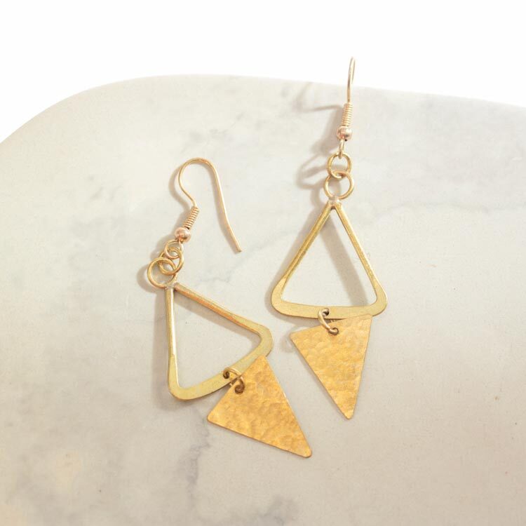 Up & down triangle earrings | Gallery 1