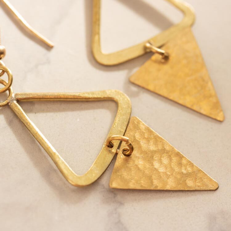 Up & down triangle earrings | Gallery 2